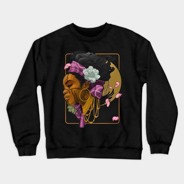 Black Is Beautiful Crewneck Sweatshirt by Clifficus